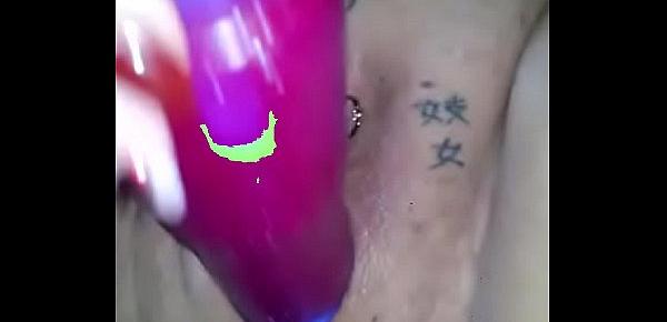  cristina pussy tattoo shaved fingering wife masturbation piercing nude spread